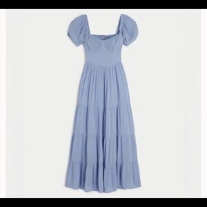 Hollister Light Blue Maxi Dress
